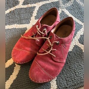 Josef Seibel Red Leather Shoes